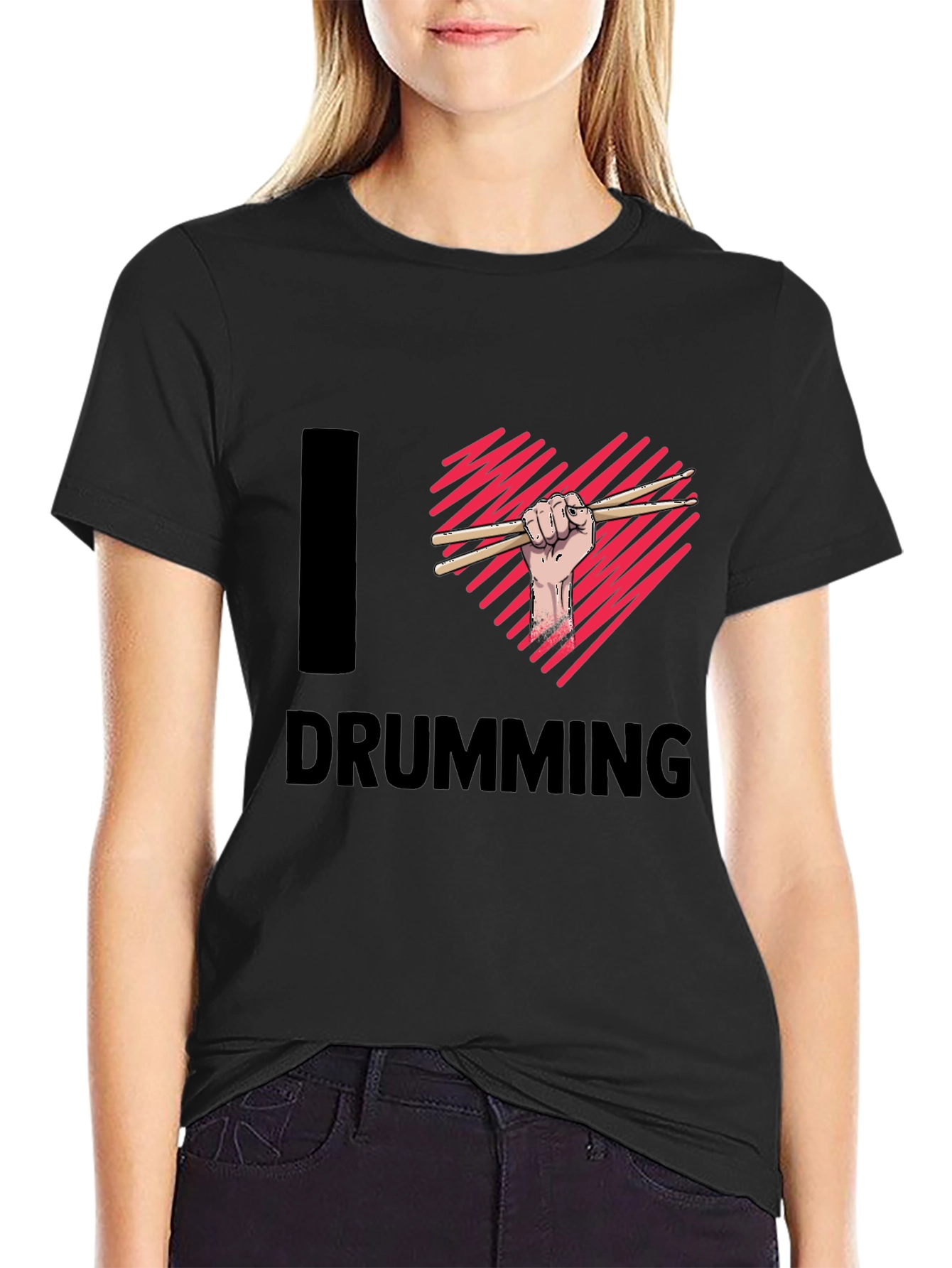 I Heart Drumming T-Shirt