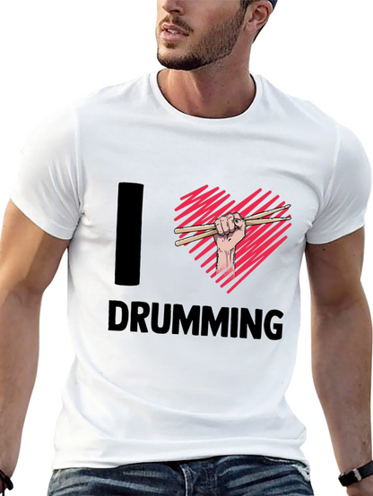 I Heart Drumming T-Shirt