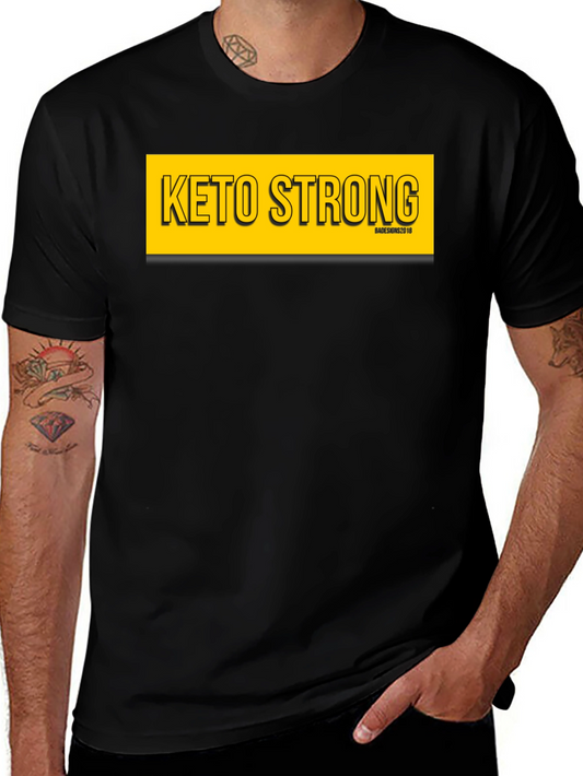 Keto Strong Black Graphic Tee