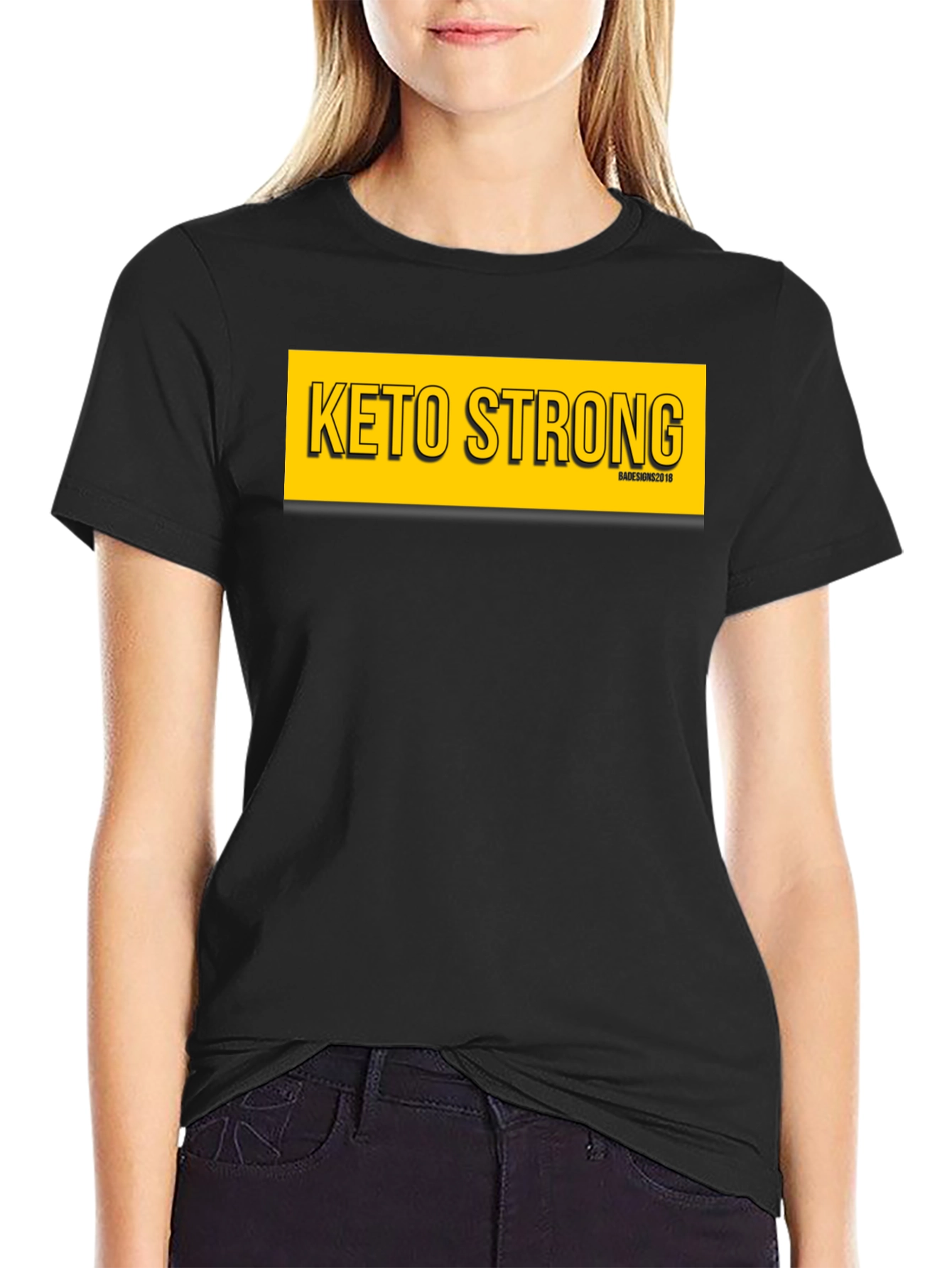Keto Strong Black Graphic Tee