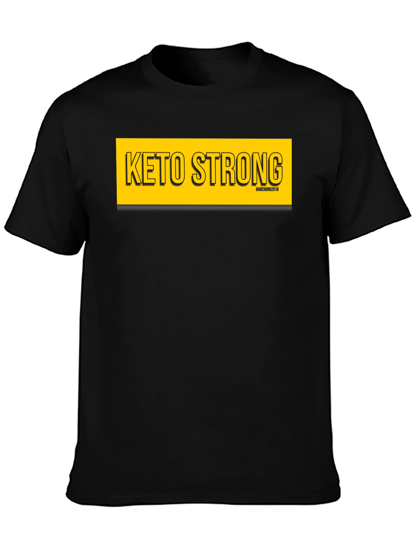 Keto Strong Black Graphic Tee