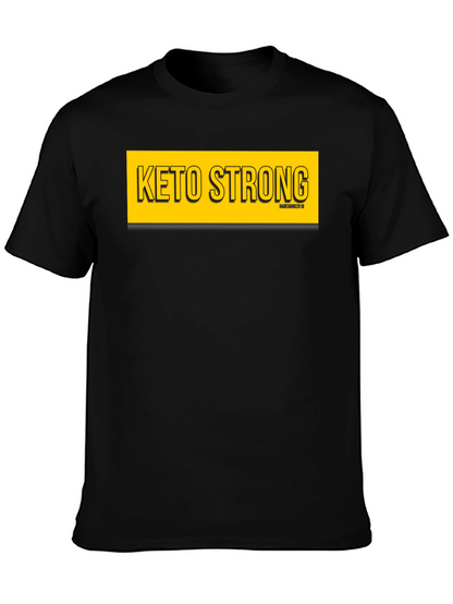 Keto Strong Black Graphic Tee