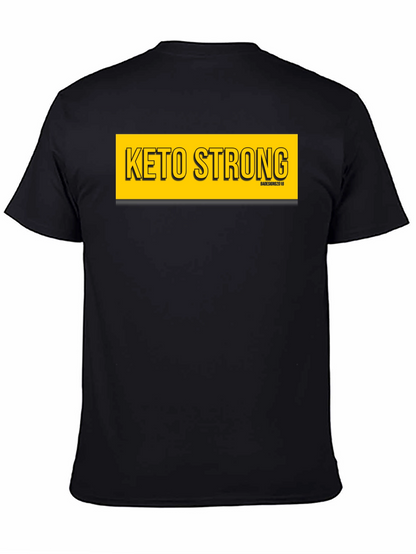 Keto Strong Black Graphic Tee