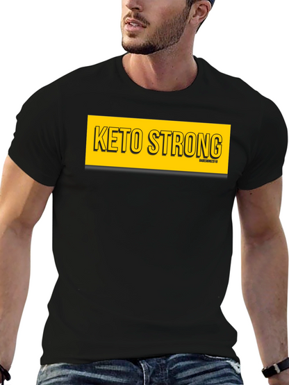 Keto Strong Black Graphic Tee