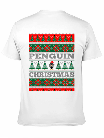 Penguin Christmas Sweater Style T-Shirt