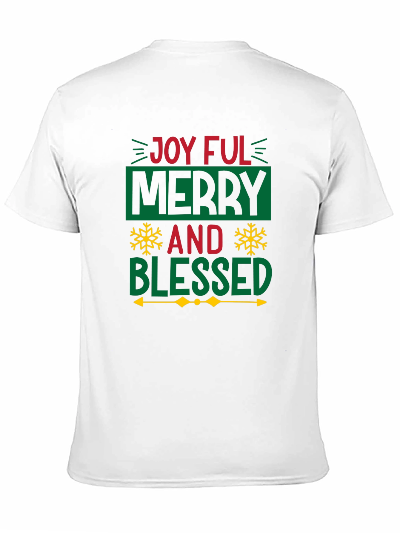 Joyful Merry Blessed Christmas Graphic Tee