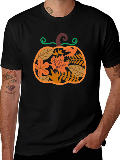 Fall Pumpkin Leaf T-Shirt