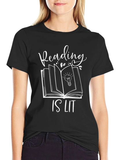 Reading Is Lit T-Shirt - Book Lover Tee