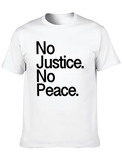 No Justice No Peace Graphic T-Shirt