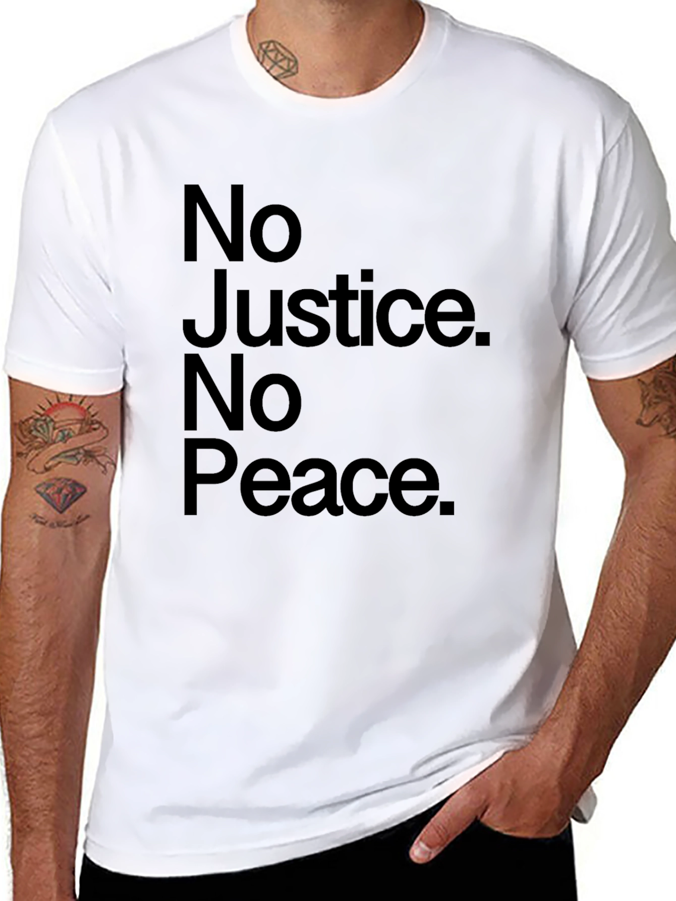 No Justice No Peace Graphic T-Shirt