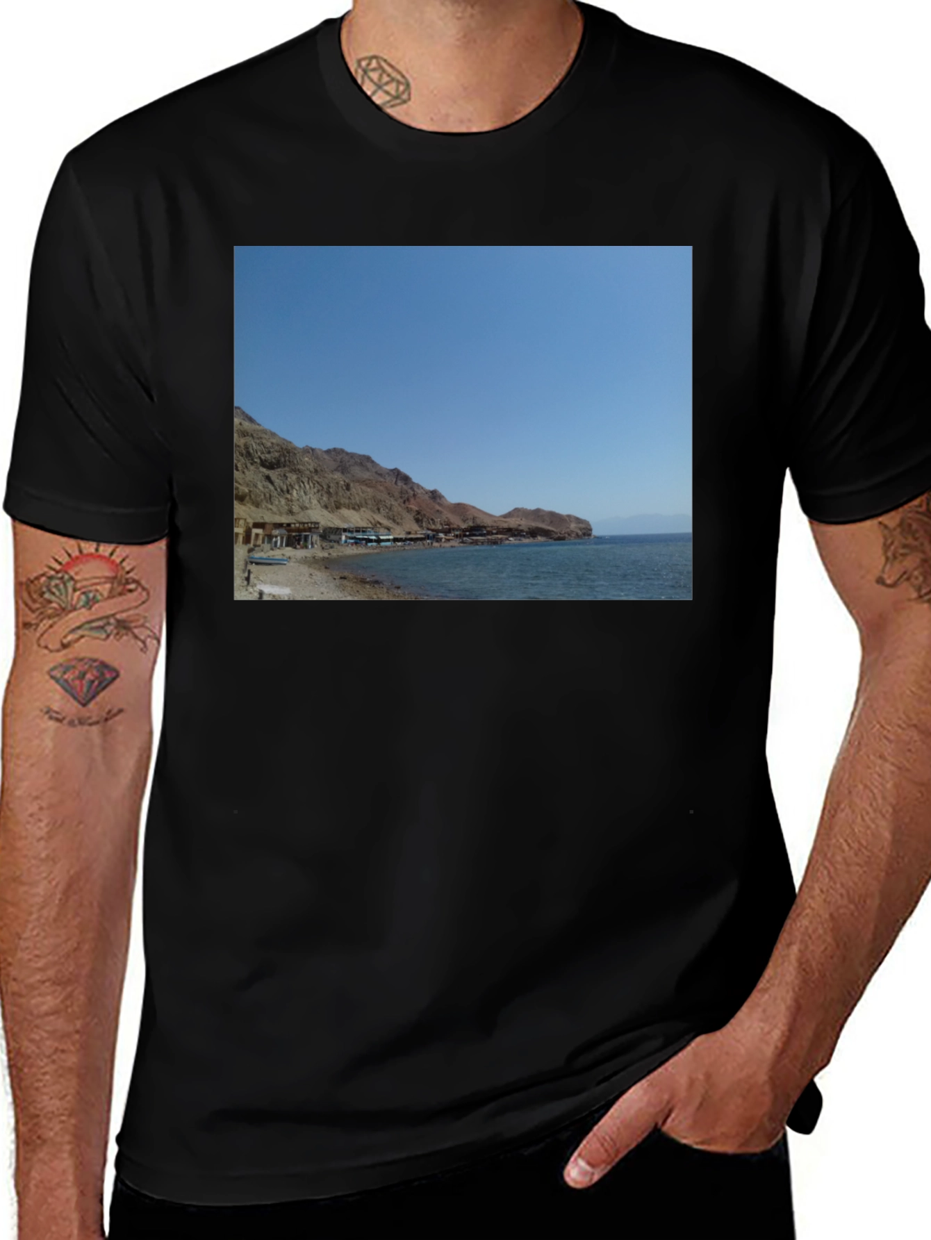 Beach View Graphic Tee - Coastal Style
