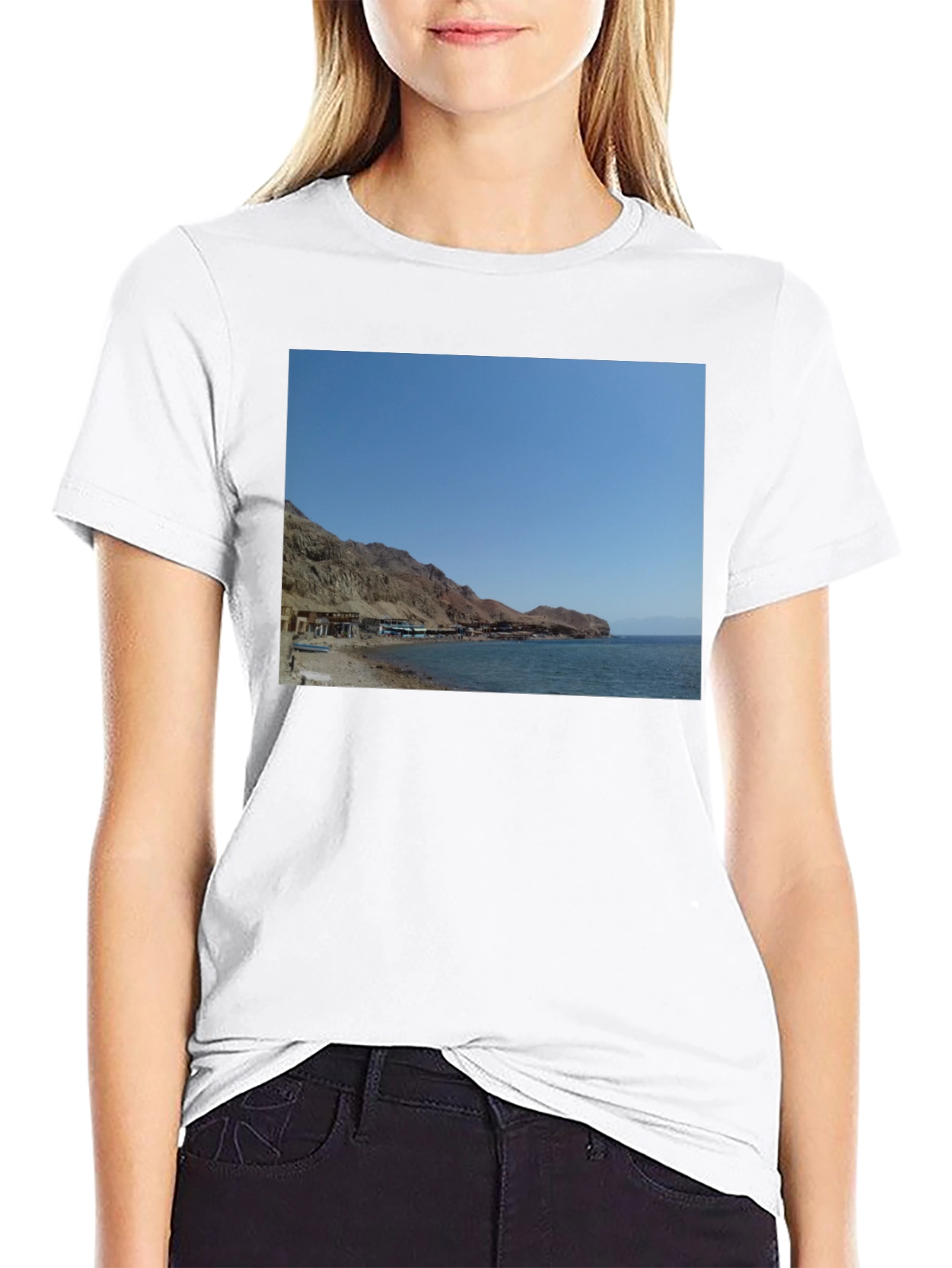 Beach View Graphic Tee - Coastal Style