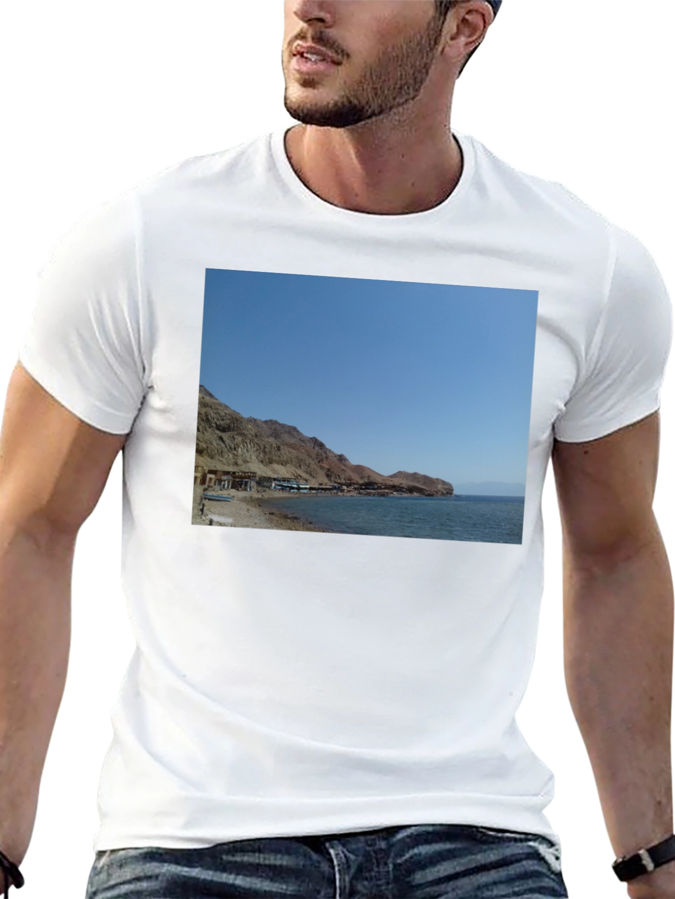 Beach View Graphic Tee - Coastal Style