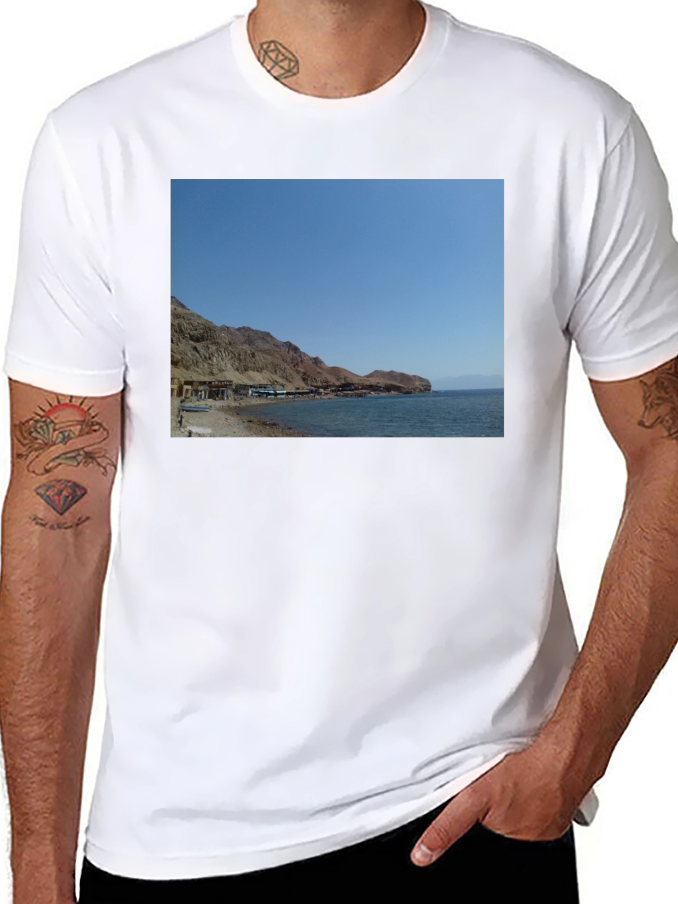 Beach View Graphic Tee - Coastal Style