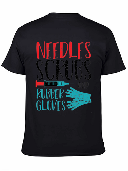 Needles Scrubs & Rubber Gloves Graphic T-Shirt