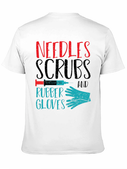 Needles Scrubs & Rubber Gloves Graphic T-Shirt