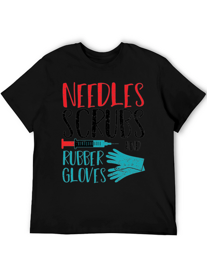 Needles Scrubs & Rubber Gloves Graphic T-Shirt