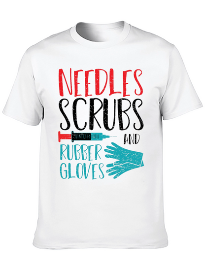 Needles Scrubs & Rubber Gloves Graphic T-Shirt