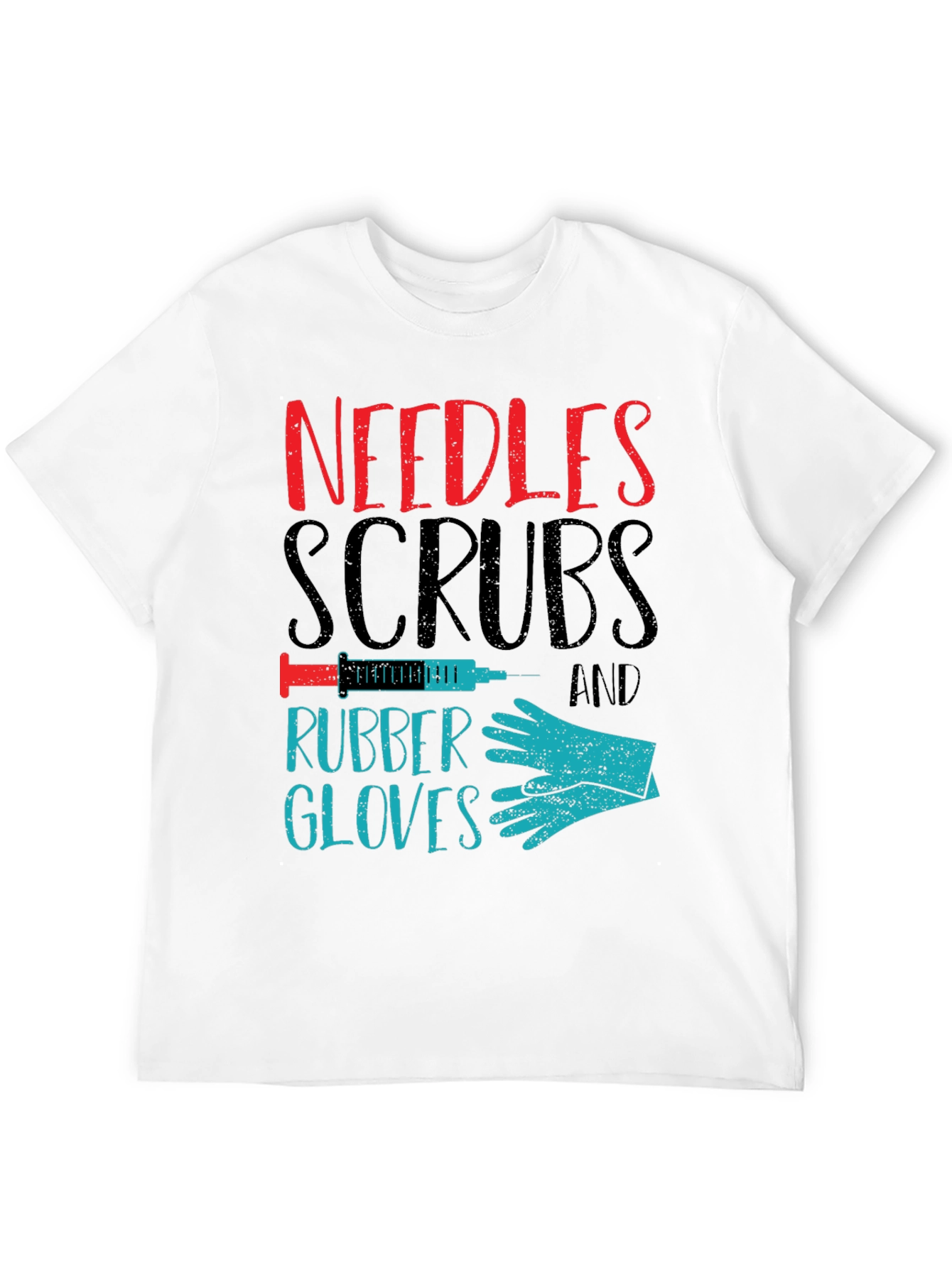 Needles Scrubs & Rubber Gloves Graphic T-Shirt