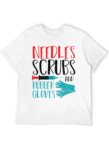 Needles Scrubs & Rubber Gloves Graphic T-Shirt