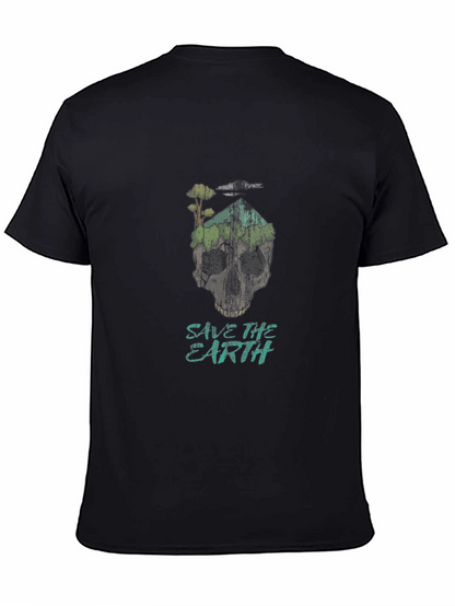 Save the Earth Skull Graphic Tee