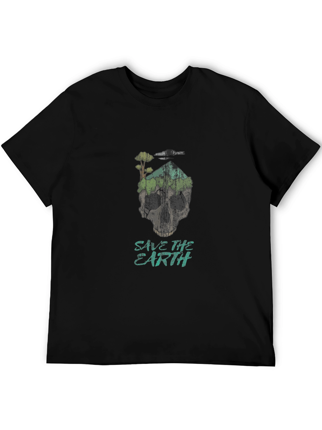 Save the Earth Skull Graphic Tee
