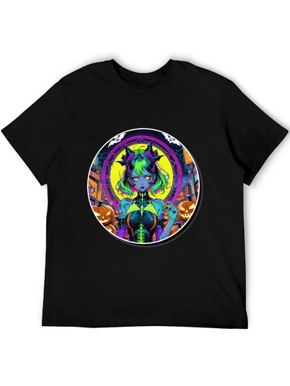 Halloween Anime Girl Graphic Tee