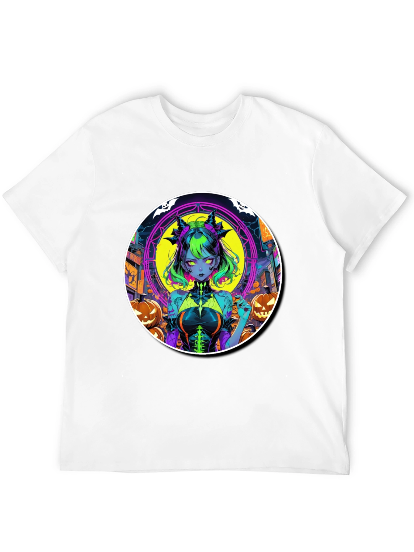 Halloween Anime Girl Graphic Tee