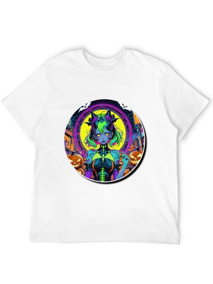 Halloween Anime Girl Graphic Tee