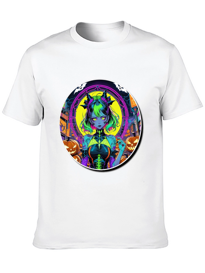 Halloween Anime Girl Graphic Tee