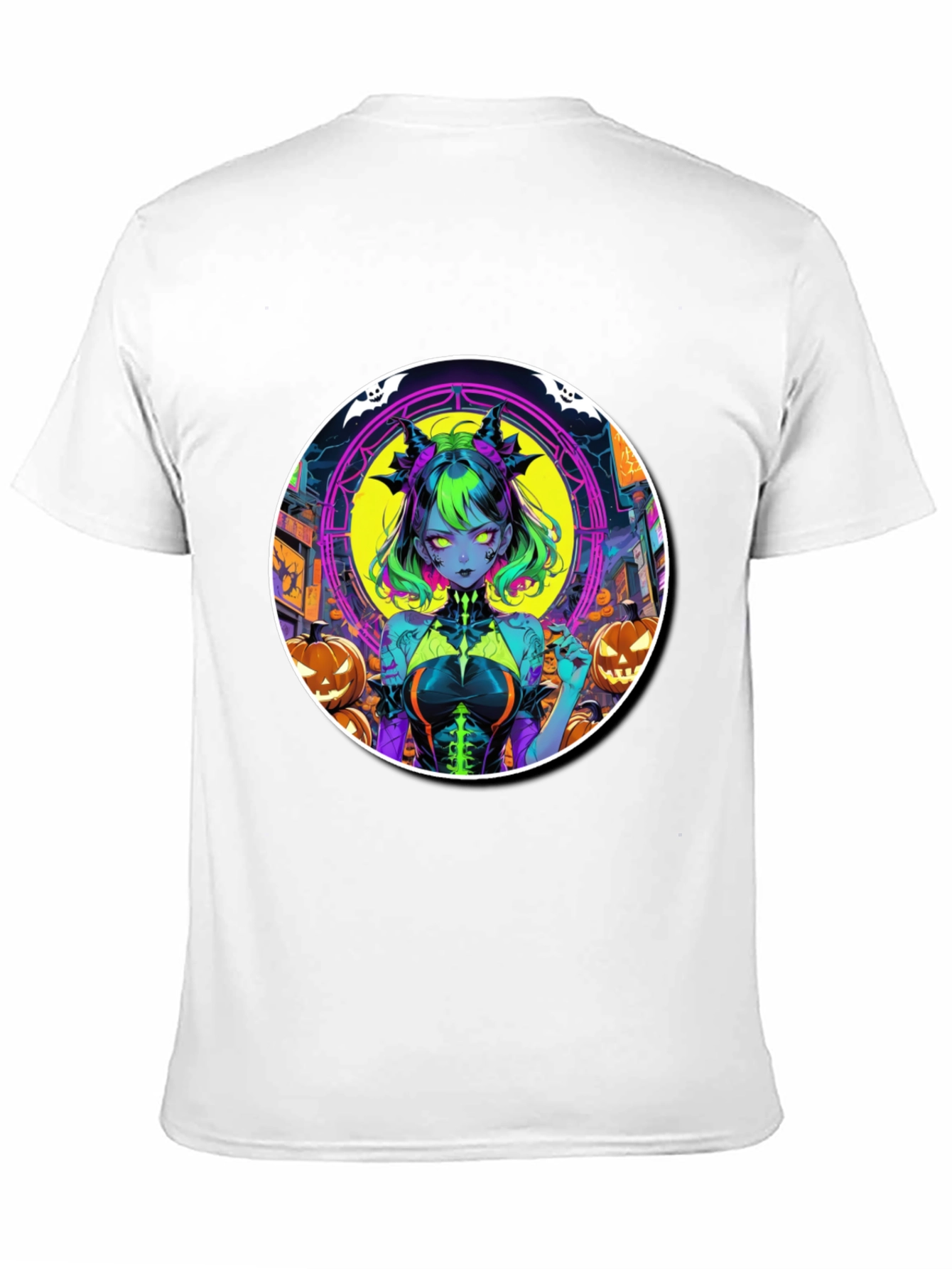 Halloween Anime Girl Graphic Tee