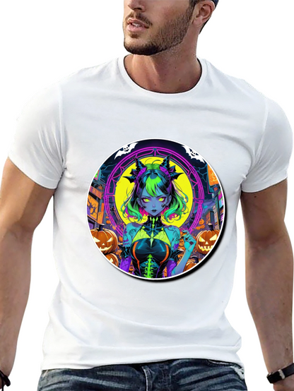 Halloween Anime Girl Graphic Tee