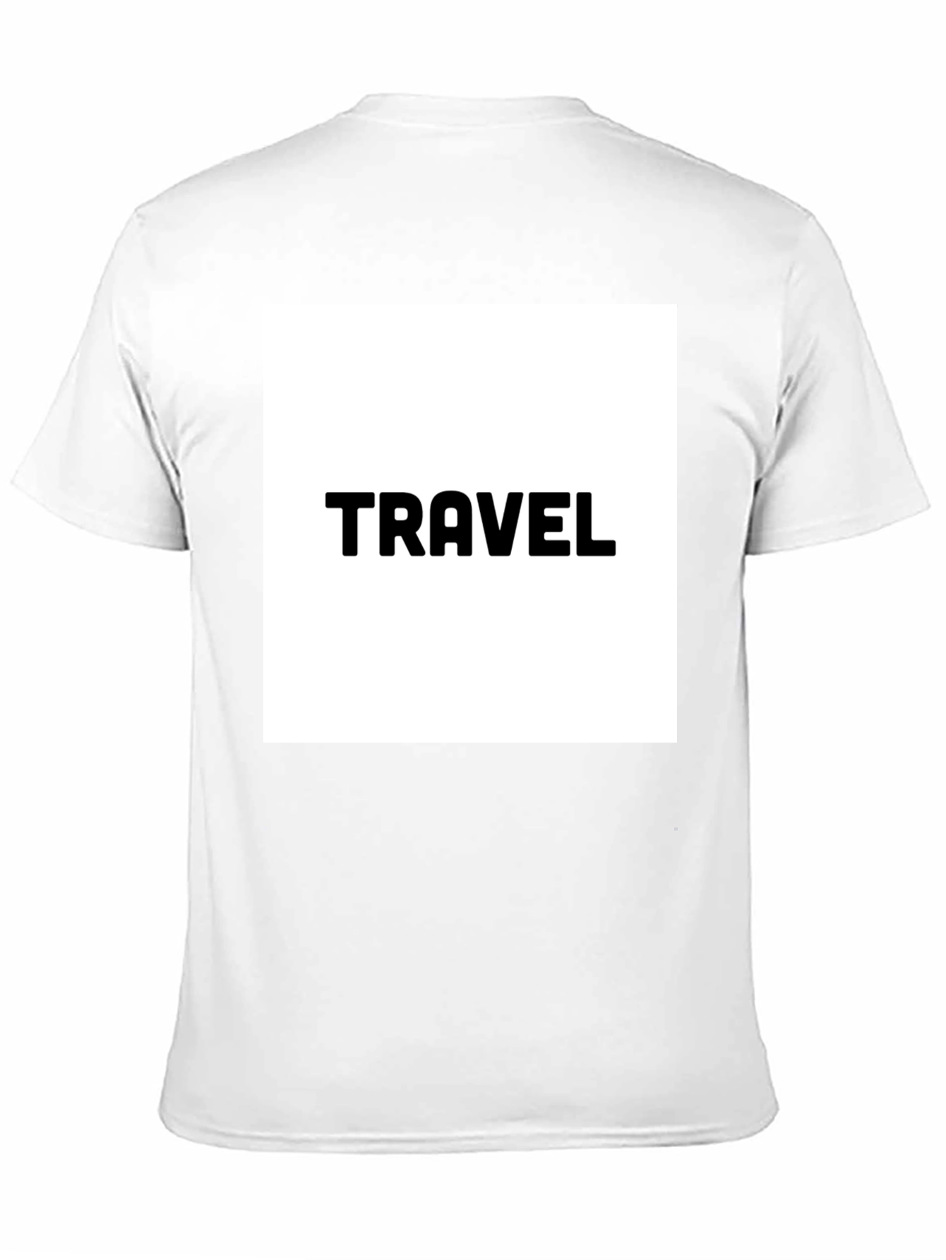 Travel Graphic Tee - Black Cotton T-Shirt