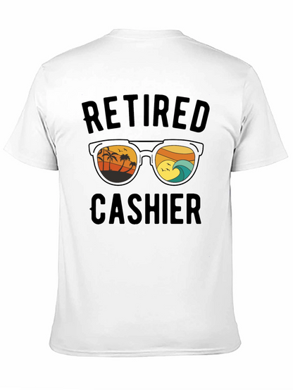 Retired Cashier T-Shirt Beach Sunglasses Graphic