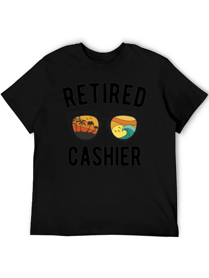 Retired Cashier T-Shirt Beach Sunglasses Graphic