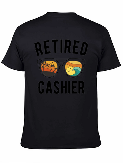 Retired Cashier T-Shirt Beach Sunglasses Graphic