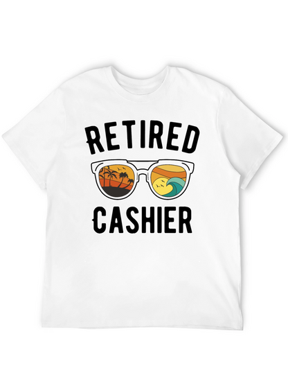 Retired Cashier T-Shirt Beach Sunglasses Graphic