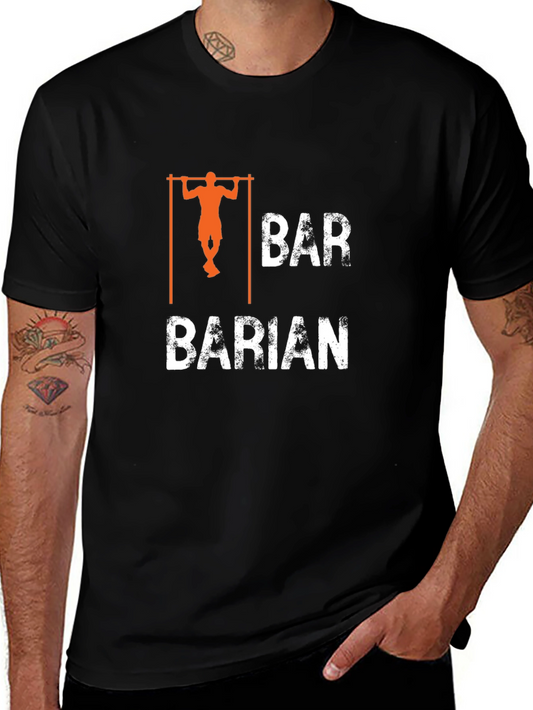 Bar Barian Black T-Shirt - Pull-Up Design