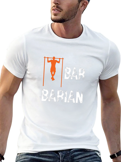 Bar Barian Black T-Shirt - Pull-Up Design