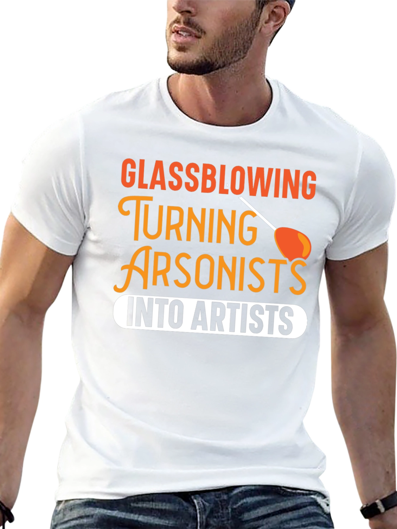 Glassblowing Arsonist to Artist T-Shirt