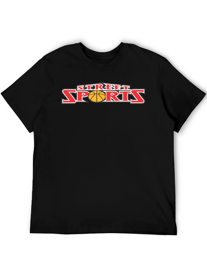 Street Sports Graphic T-Shirt - Classic Black