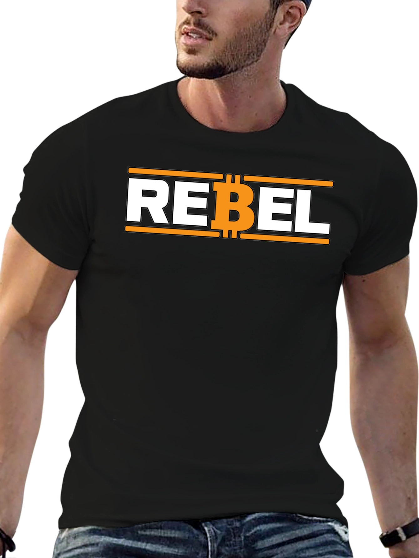 Rebel Bitcoin Graphic Tee - Crypto T-Shirt