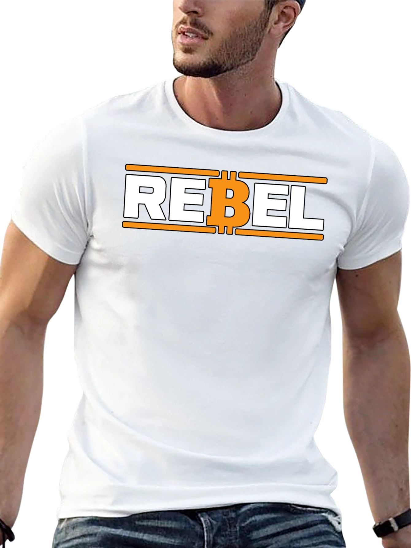 Rebel Bitcoin Graphic Tee - Crypto T-Shirt