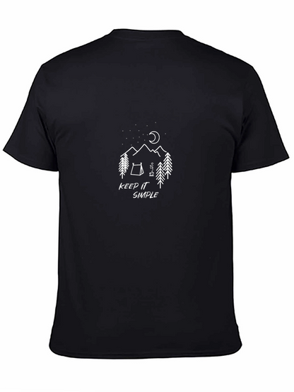 Keep It Simple Camping Black T-Shirt