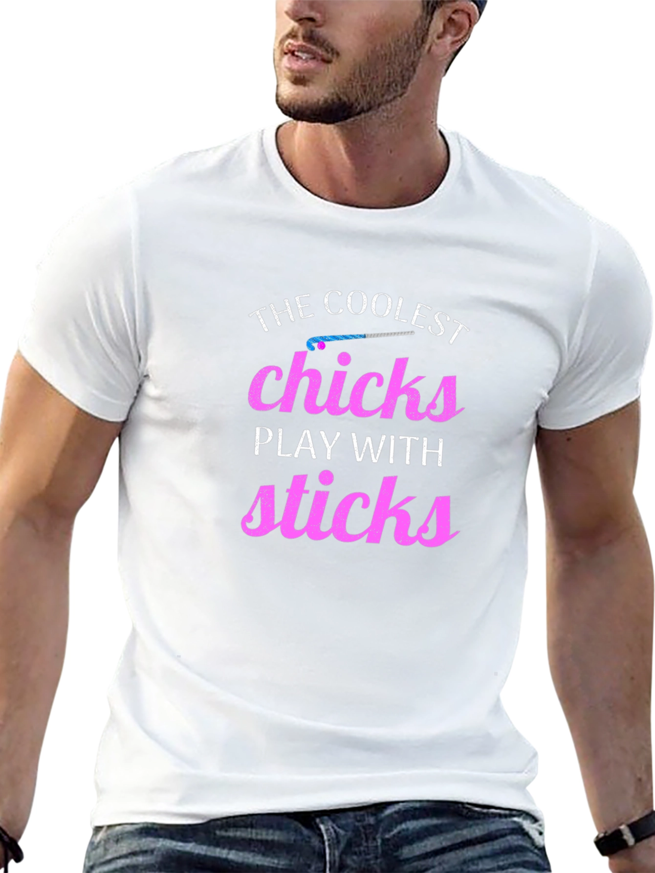 Coolest Chicks Play With Sticks T-Shirt