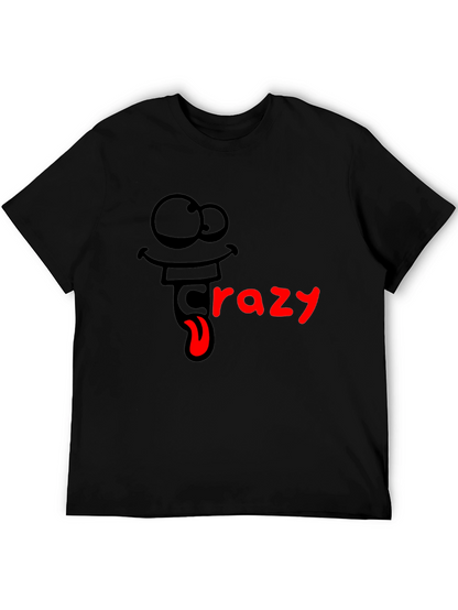 Crazy Cartoon Graphic T-Shirt