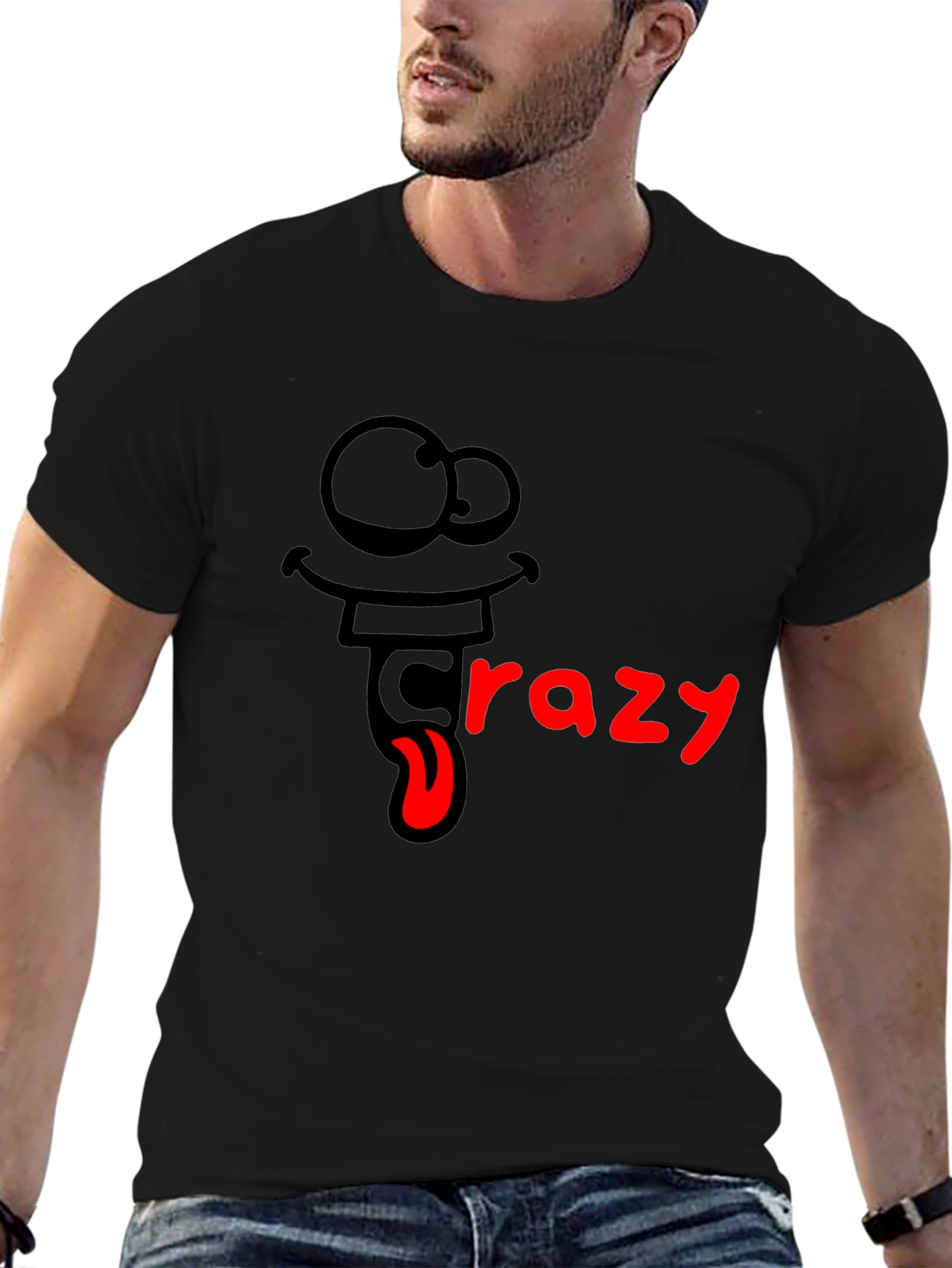 Crazy Cartoon Graphic T-Shirt