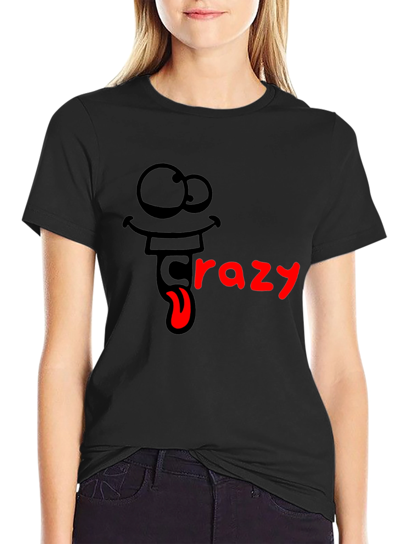 Crazy Cartoon Graphic T-Shirt