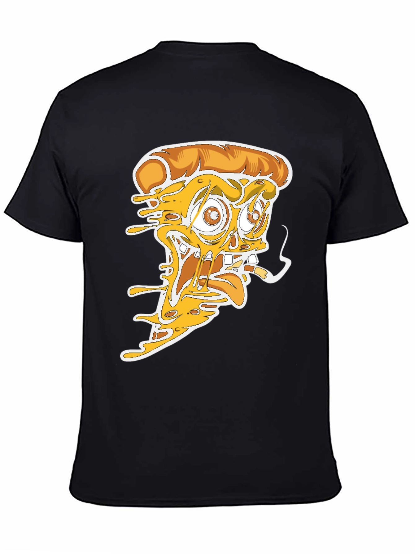 Pizza Graphic Tee - Crazy Pizza Slice Design