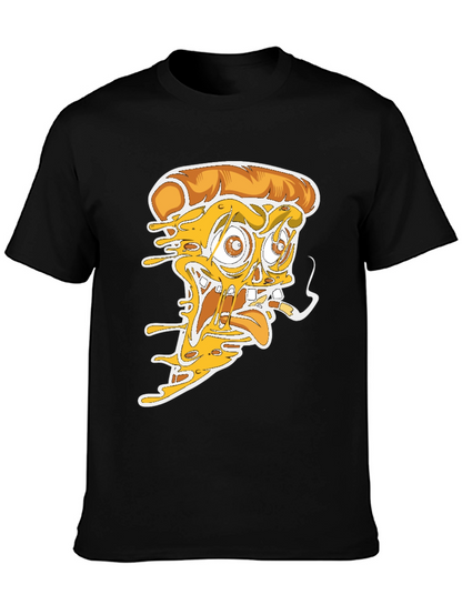Pizza Graphic Tee - Crazy Pizza Slice Design